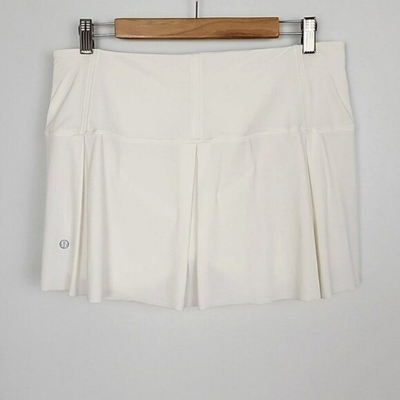 Lululemon Lost In Pace Skort Skirt White Flowy Lightweight Size 10 Regular - Picture 5 of 15